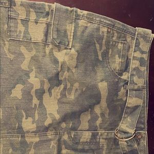 Camo Jean skirt
